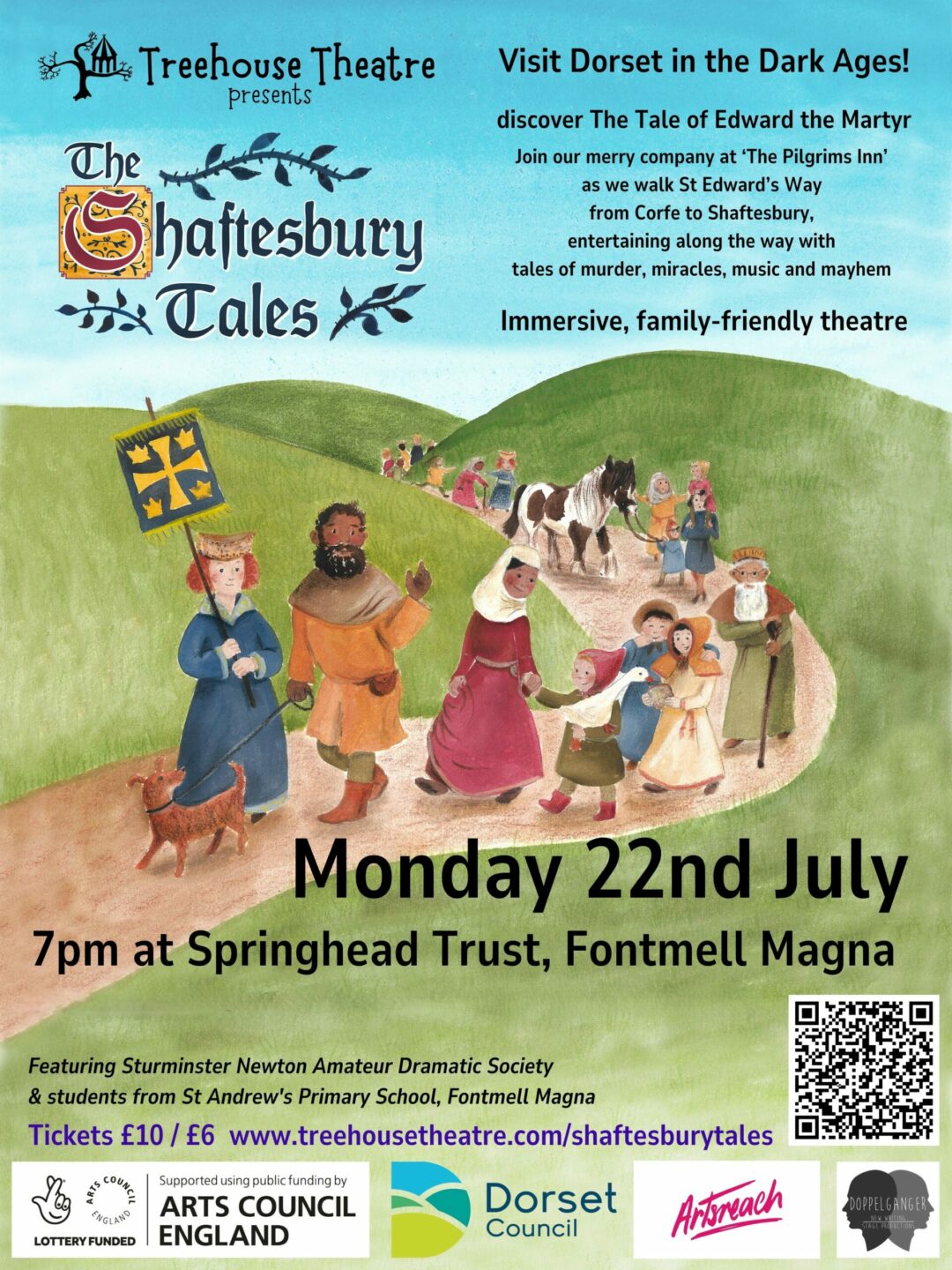 Monday 22nd July, The Shaftesbury Tales – Visit Dorset in the Dark Ages!